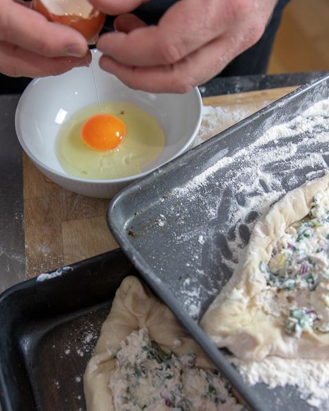 Prepare your egg wash