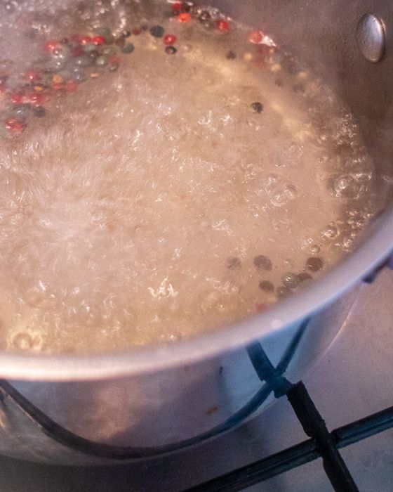 Boiling the brine