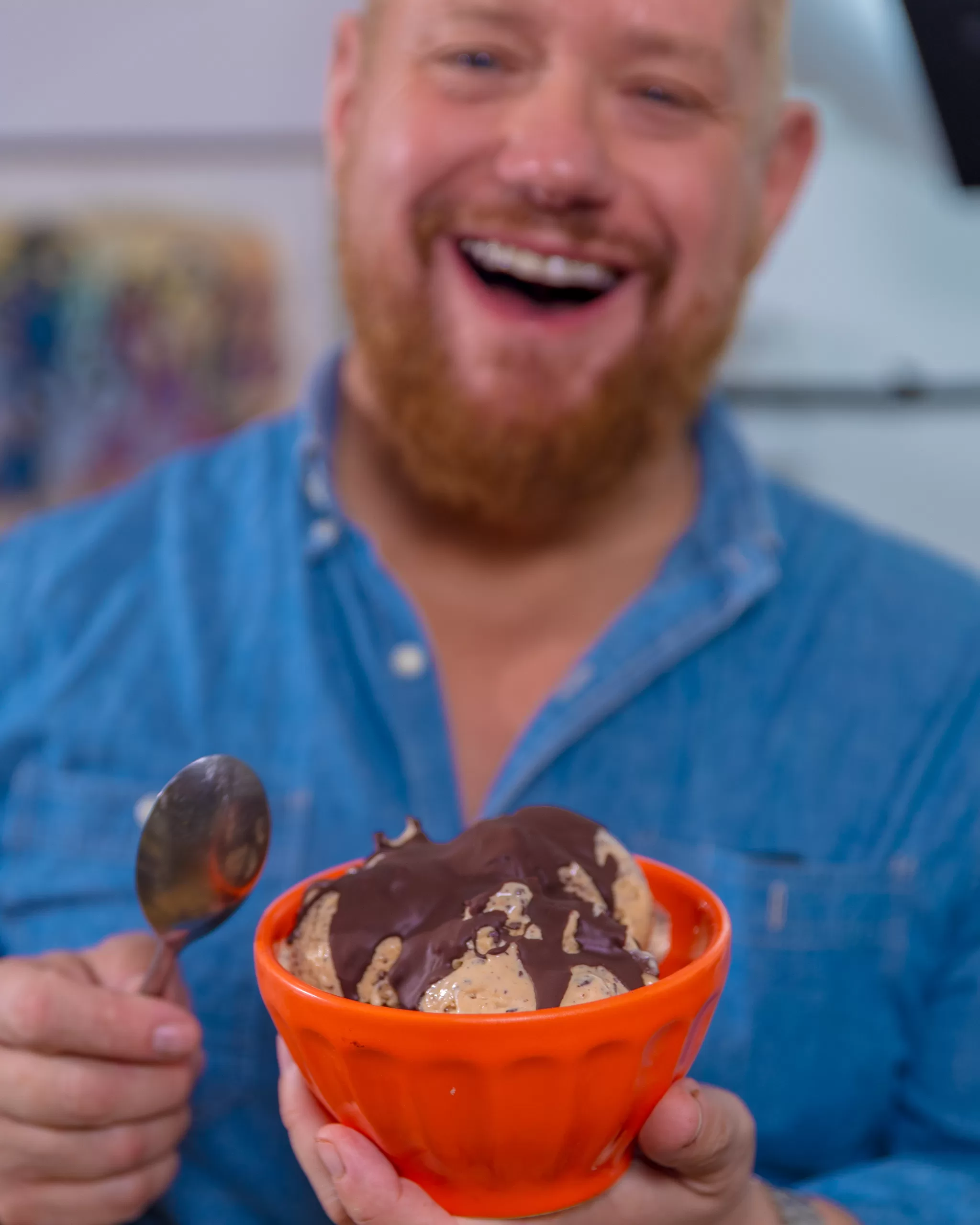 Ninja Creami Protein Ice Cream Peanut Butter Stracciatella Scott Can Eat